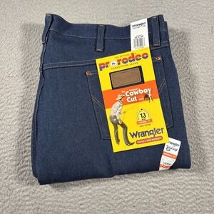 Wrangler Jeans Mens 42x34 Original Fit Cowboy Cut Western Rigid Indigo NWT 13MWZ